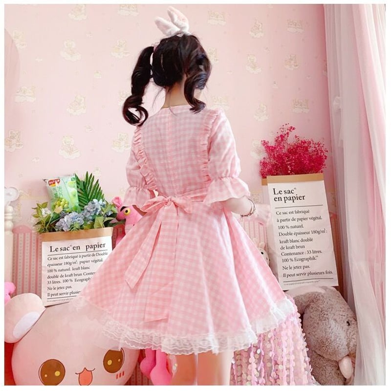 Angelic Prettyピンク ギンガムチェック ワンピース ◾︎Angelic Pretty ギンガムチェックワンピース ピンク