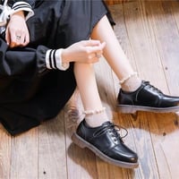 森ガールのローヒール靴