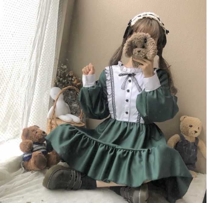 【favorite】フレアアリスワンピース Favorite×大正×対称アリス ＊Favoriteオリジナル＊リボン