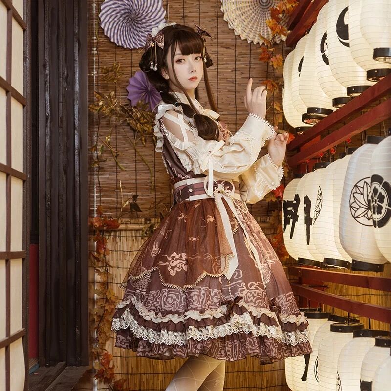和風ロリータジャンパースカート | Fancy ☆World