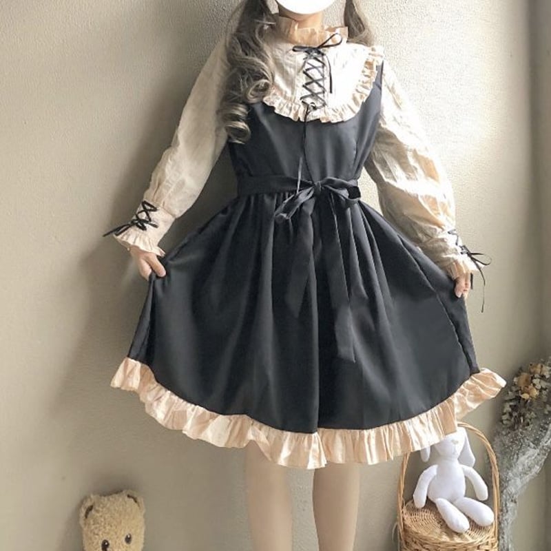 編み上げリボンロリータ 編み上げリボンロリータ