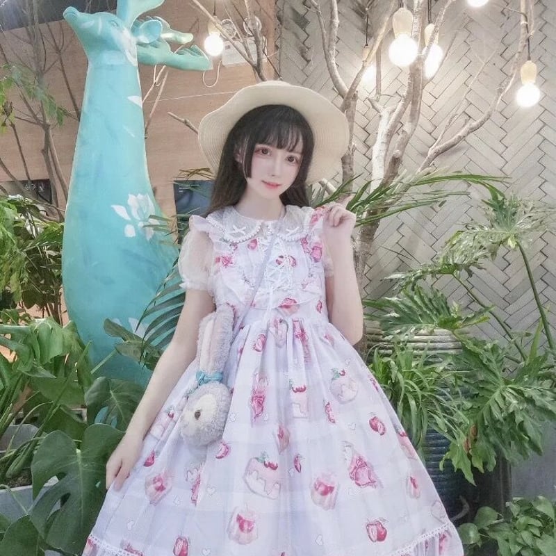 さくらんぼのスウィートロリータワンピース | Fancy ☆World