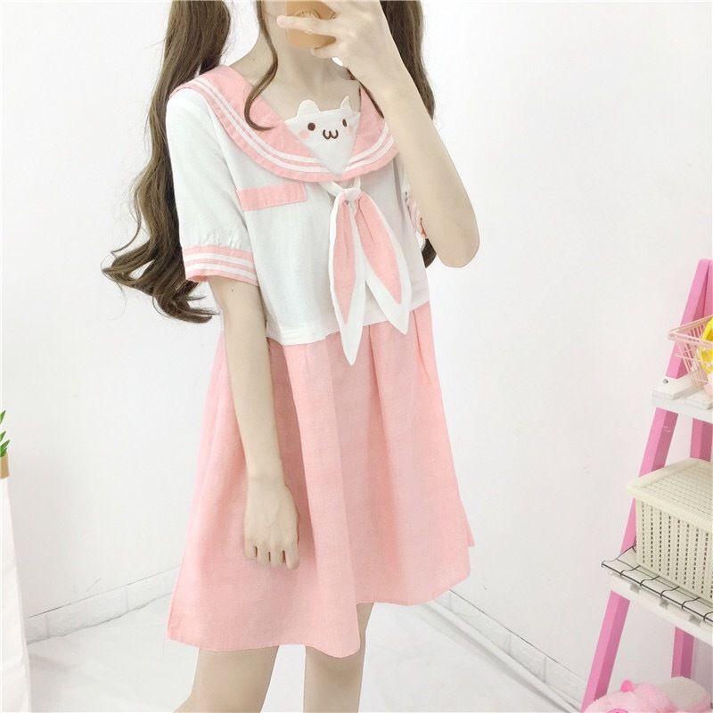 うさちゃんピンクセーラー服 | Fancy ☆World