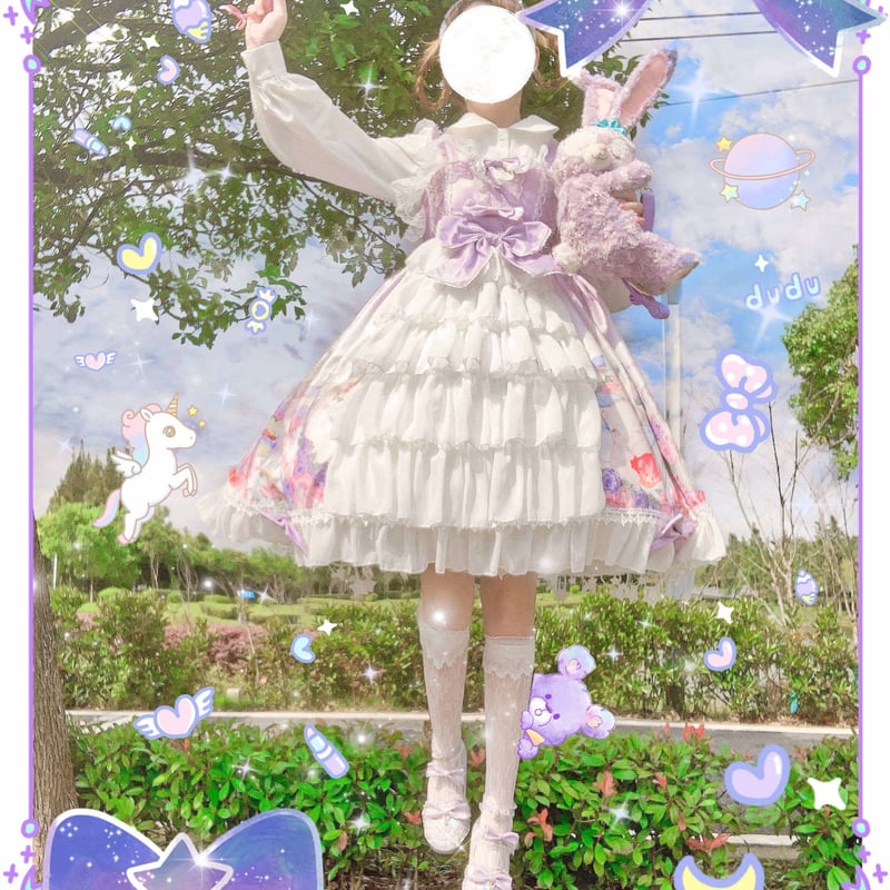 パステル猫姫のフリルロリータワンピース | Fancy ☆World