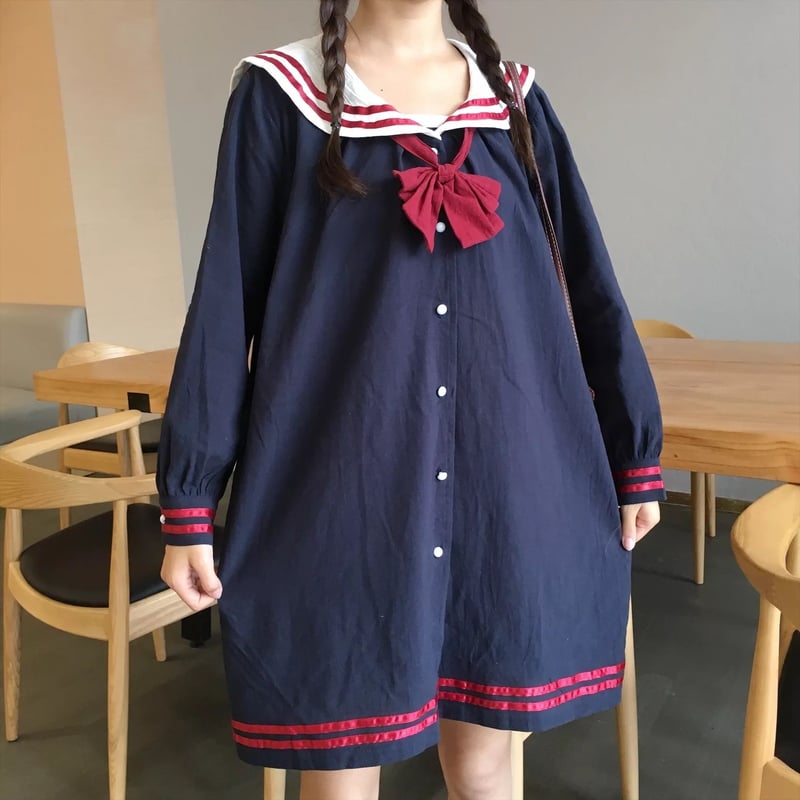 セーラー服風ロリータワンピース | Fancy ☆World