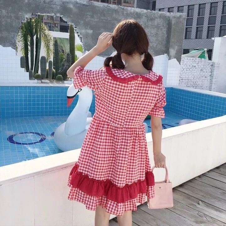 赤チェック♡ロリータシャツワンピース | Fancy ☆World