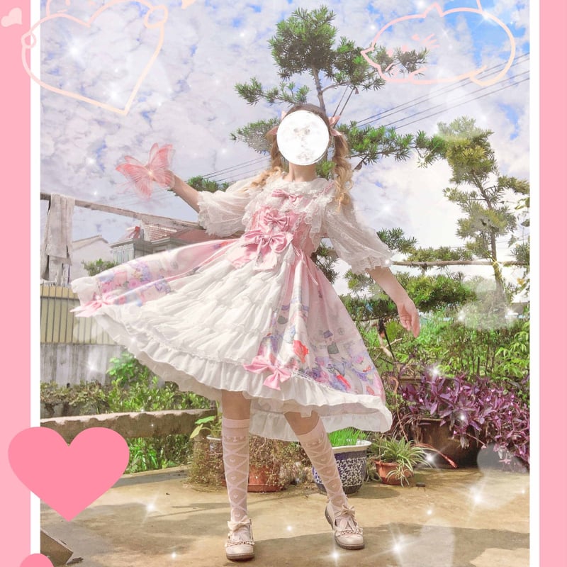 パステル猫姫のフリルロリータワンピース | Fancy ☆World 