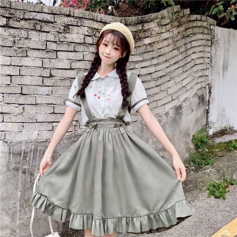 カジュアルロリータ♡サロペットスカートセット | Fancy ☆World