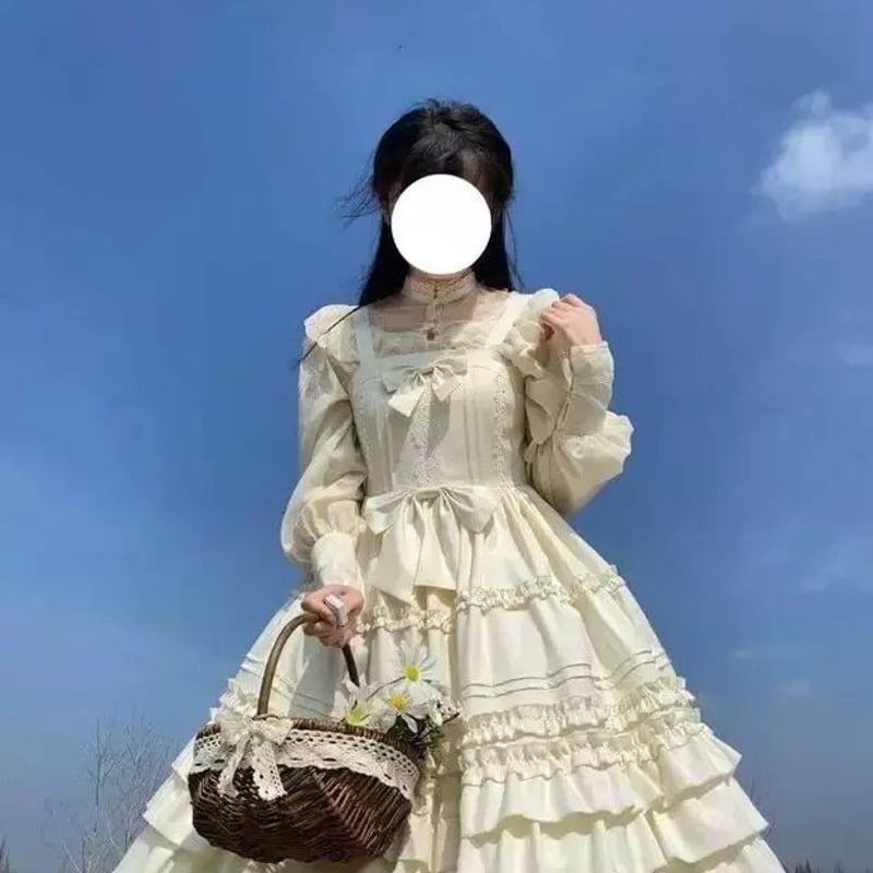 たっぷりフリルのヴィンテージワンピース | Fancy ☆World