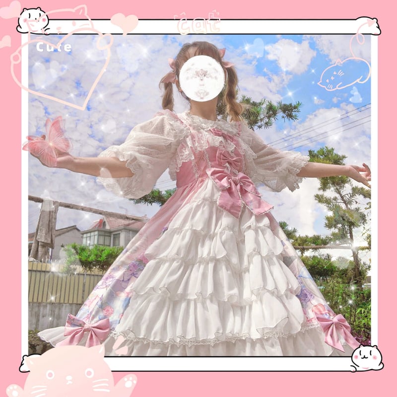パステル猫姫のフリルロリータワンピース | Fancy ☆World