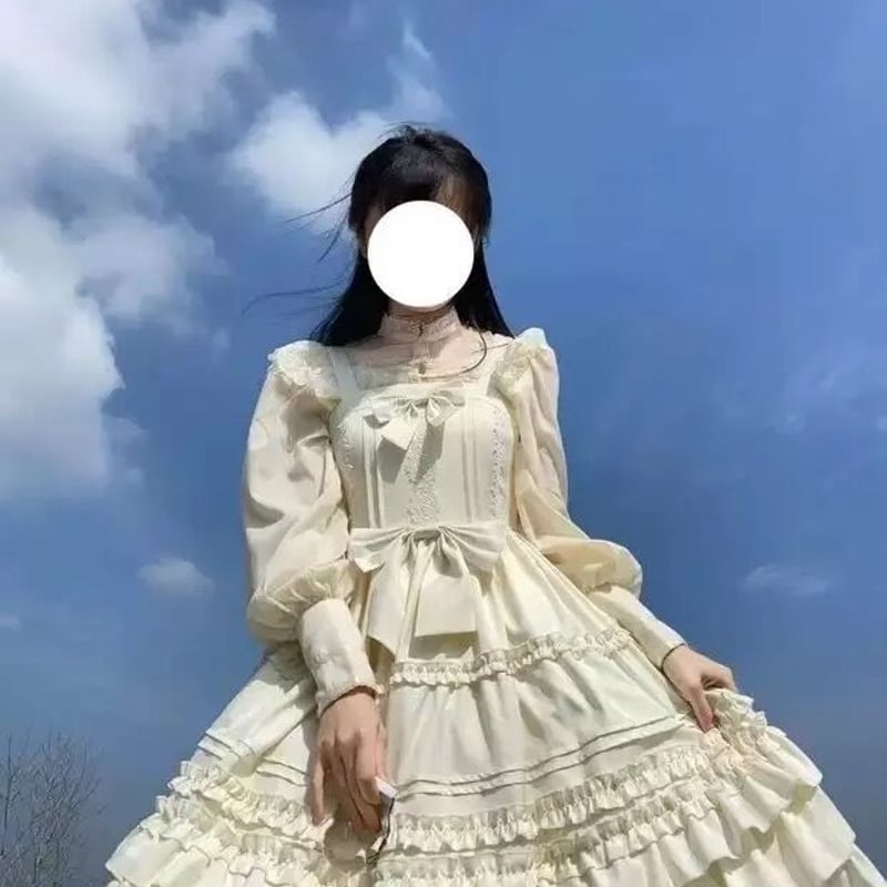 たっぷりフリルのヴィンテージワンピース | Fancy ☆World