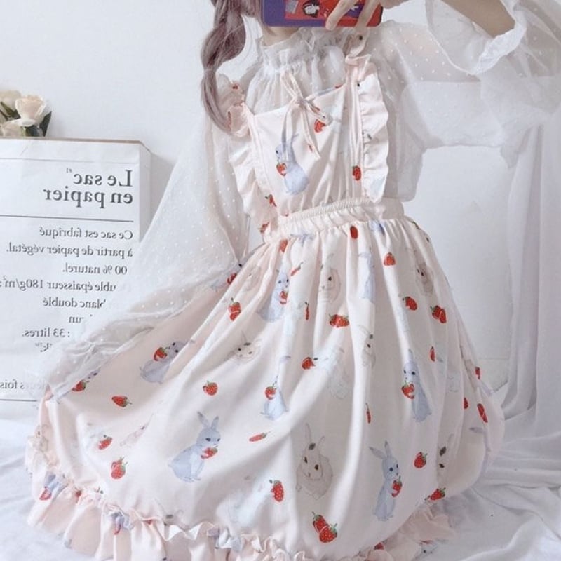 暗黒微笑様着用】うさぎ苺♥︎ジャンパースカート | Fancy ☆World