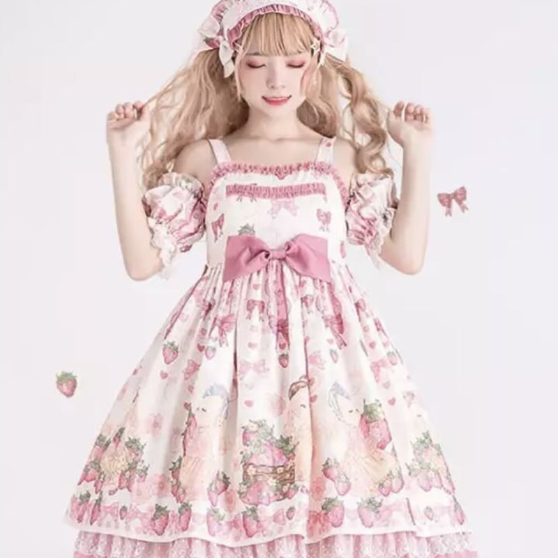 Angelic Pretty いちごうさぎワンピース ピンク