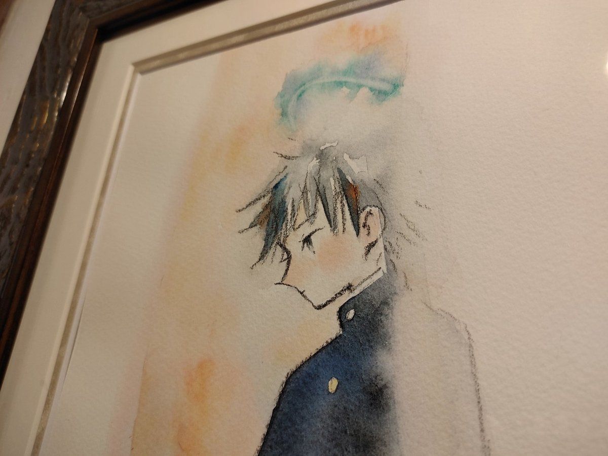 アクリル-色鉛筆画　桜の季節のシャムネコ 33cm x 46cm How to draw [cherry blossoms] with acrylic paint/Simple