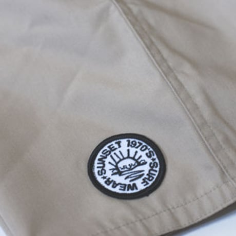 SUNSET1970'S SURF WEARS/ SUNSET BOARD SHORTS / BEIGE