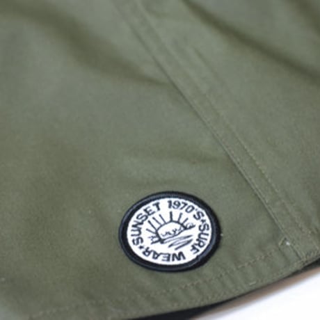 SUNSET1970'S SURF WEARS/ SUNSET BOARD SHORTS / KHAKI