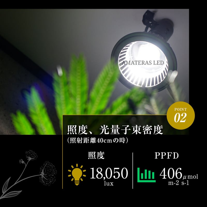 AMATERAS 植物育成用LED W 3個セット 送料無料!!   vandaka pl