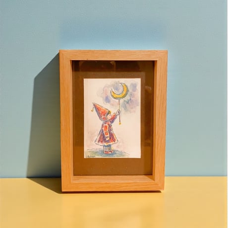 【原画/Original painting】『きょうも おつきさまのあかり つけておくね』