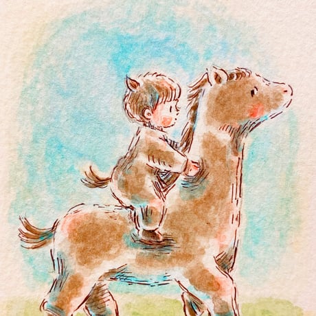 【原画/Original painting】『じぶんのペースで いくよ』