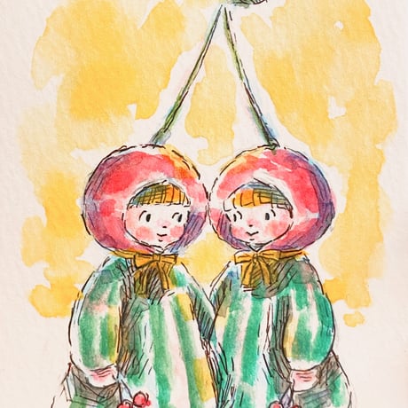 【原画/Original painting】『いっしょに おめかし』