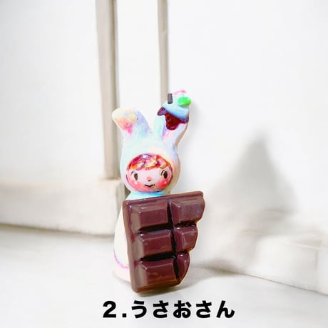 ＊受注製作【チビこけし】チョコレートの子たち