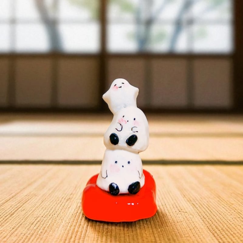 ドナルドのママページ 家庭用甘平 ちびペイントドール(座布団セット)】おばけちゃんとたましい