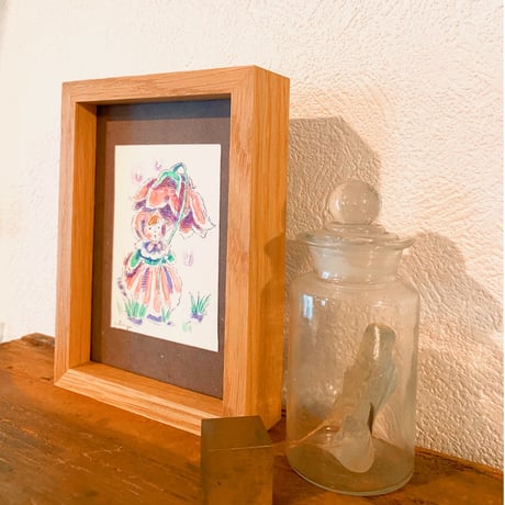 【原画/Original painting】『おはなのかさで たのしいあめのひ』