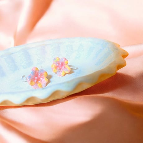 ＊受注製作【イヤリング】桜