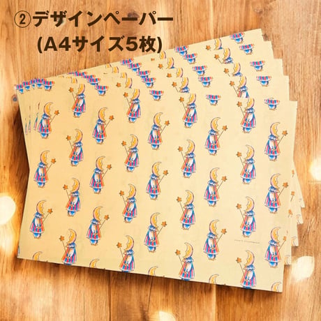 三日月くんと星【紙雑貨&布雑貨】5点セット/単品
