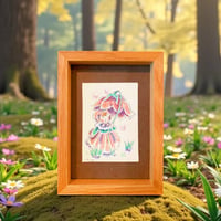 【原画/Original painting】『おはなのかさで たのしいあめのひ』