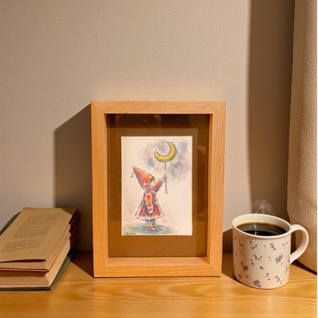 【原画/Original painting】『きょうも おつきさまのあかり つけておくね』