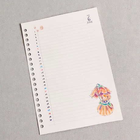 【スケジュールセット/Schedule set】2026年/6月セット(A5)