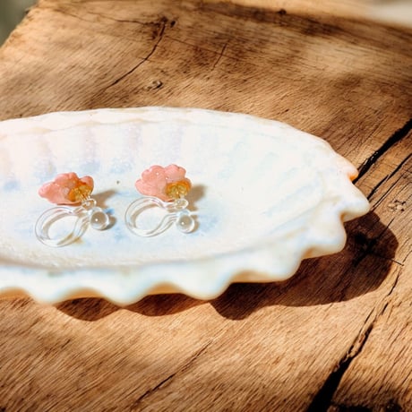 ＊受注製作【イヤリング】桜