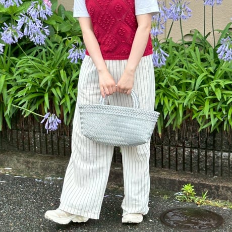 【7月21日(火)〜7月24日(金)発送】 Mekearibag BOUQUET(cross) No.3 _Silver × Gomashio