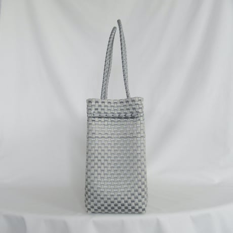【6月15日(月)〜6月19日(金)発送】 Gummy Bag No.22 (Size: L) ' gingham ' _Silver Obscura