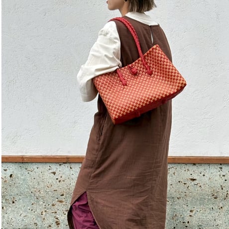 【6月8日(月)〜6月12日(金)発送】 BOSTON BAG No.18  'gingham' _ Chinatown