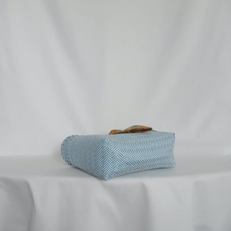 【6月15日(月)〜6月19日(金)発送】 Bag×Handkerchief［D］Mekearibag (Size : S) _Powder Blue
