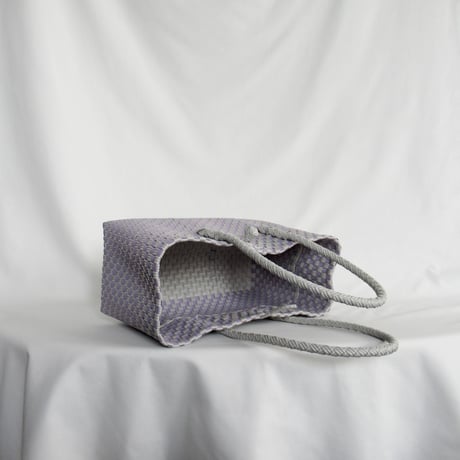 【7月27日(月)〜7月31日(金)発送】 BOSTON BAG No.32  'gingham' _ Purple Clay
