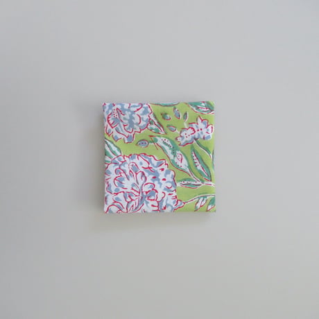 【8月3日(月)〜8月7日(金)発送】 Indian Cotton Handkerchief [I] - GREEN43