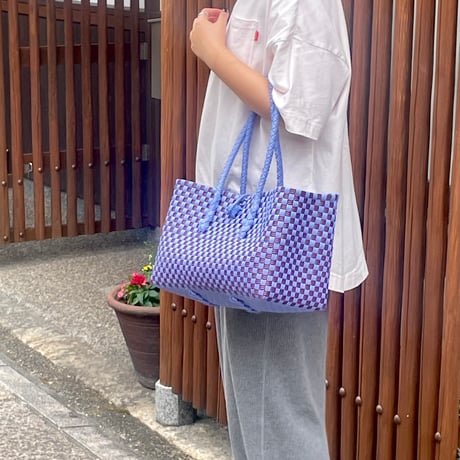 【6月22日(月)〜6月26日(金)発送】 BOSTON BAG No.31 'gingham'  _ Pansy