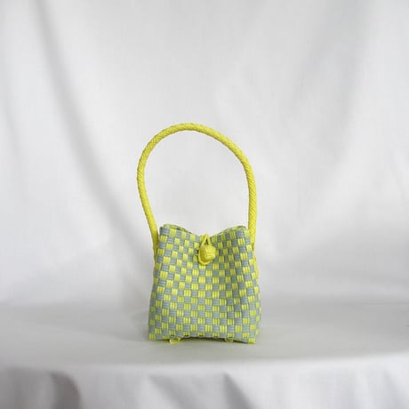 【6月15日(月)〜6月19日(金)発送】 BÉBÉ BAG No.13 ' gingham ' _Lemongrass