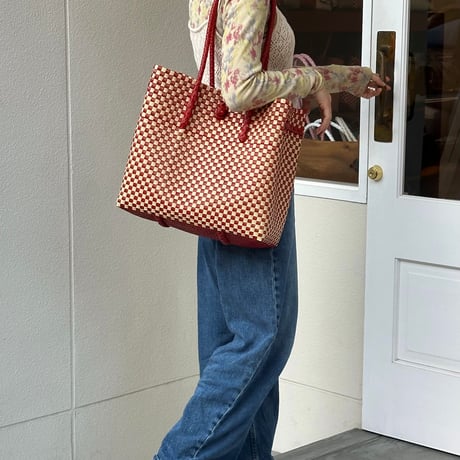 【6月8日(月)〜6月12日(金)発送】 Gummy Bag No.23 (Size: L) 'gingham' _Apple Pie