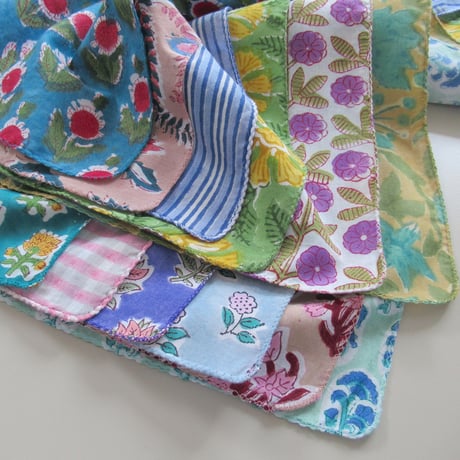 【6月15日(月)〜6月19日(金)発送】 Indian Cotton Handkerchief [I] - IP53