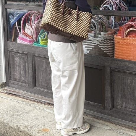 【10月26日(月)〜10月30日(金)発送】 BOSTON BAG No.10 'gingham' _Hazelnut