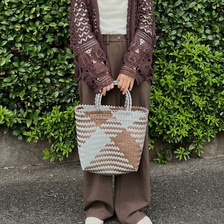 【11月2日(月)〜11月6日(金)発送】 Mekearibag No.206 (Size: M) _Mocha Silver