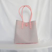 【6月22日(月)〜6月26日(金)発送】 Gummy Bag No.23 (Size: L) ' gingham ' _Cotton Candy