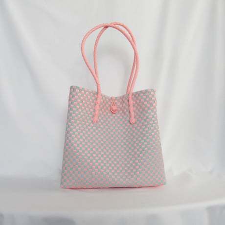 【6月22日(月)〜6月26日(金)発送】 Gummy Bag No.23 (Size: L) ' gingham ' _Cotton Candy