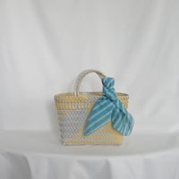 【6月15日(月)〜6月19日(金)発送】 Bag×Handkerchief［C］Mekearibag (Size : S) _Milktea×Gomashio