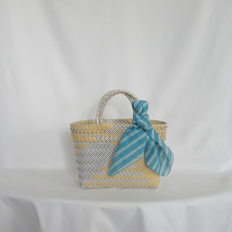 【6月15日(月)〜6月19日(金)発送】 Bag×Handkerchief［C］Mekearibag (Size : S) _Milktea×Gomashio
