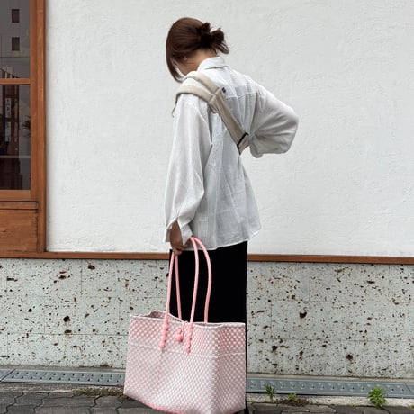 【7月21日(火)〜7月24日(金)発送】 ALLDAY BAG No.10  'gingham'   _Cotton Candy
